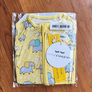 Little Sleepies Yellow Elephant Snuggles Zippy
